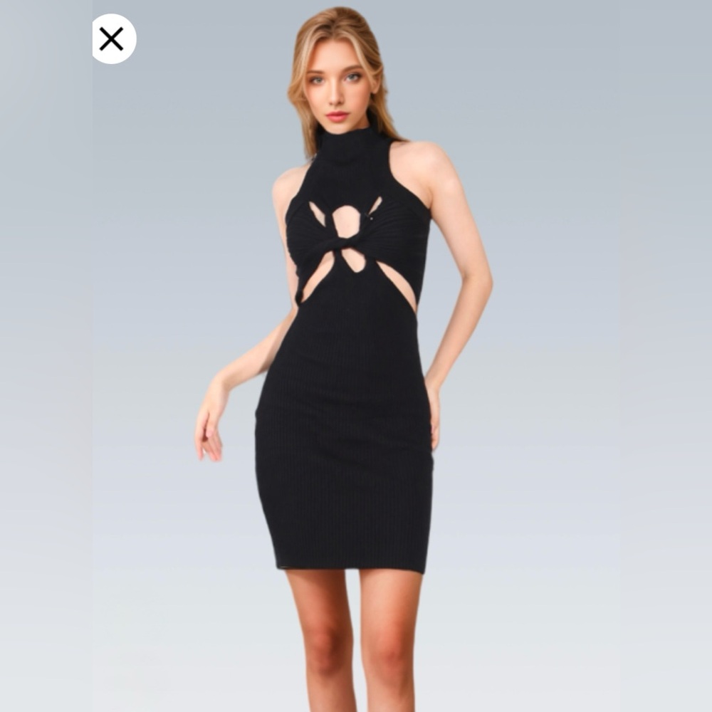 Twist it up knit dress
